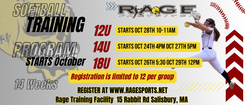 Softball Training Program Starts In October